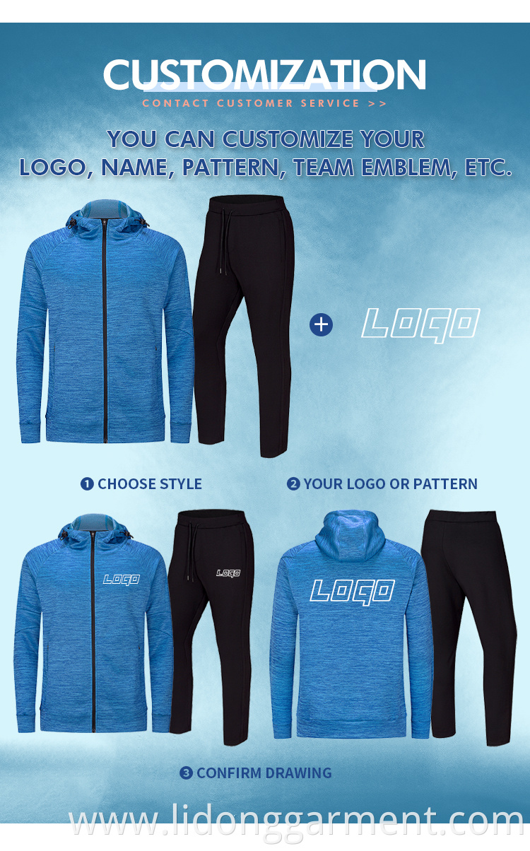 Wholesale Tracksuits Unisex Custom Hoodies Set Custom Logo Blank Jogger Sets Sweat Suits